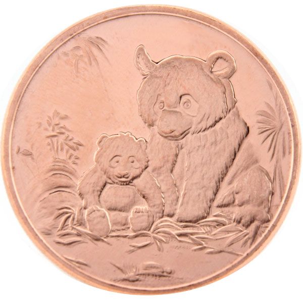1 AVDP Unze Kupfer - Panda